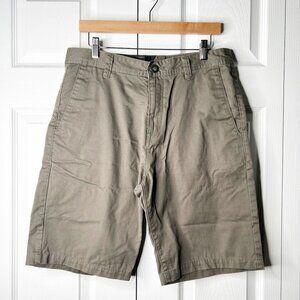 Volcom True To This Brown Cotton Blend Casual Shorts Men's Size 32